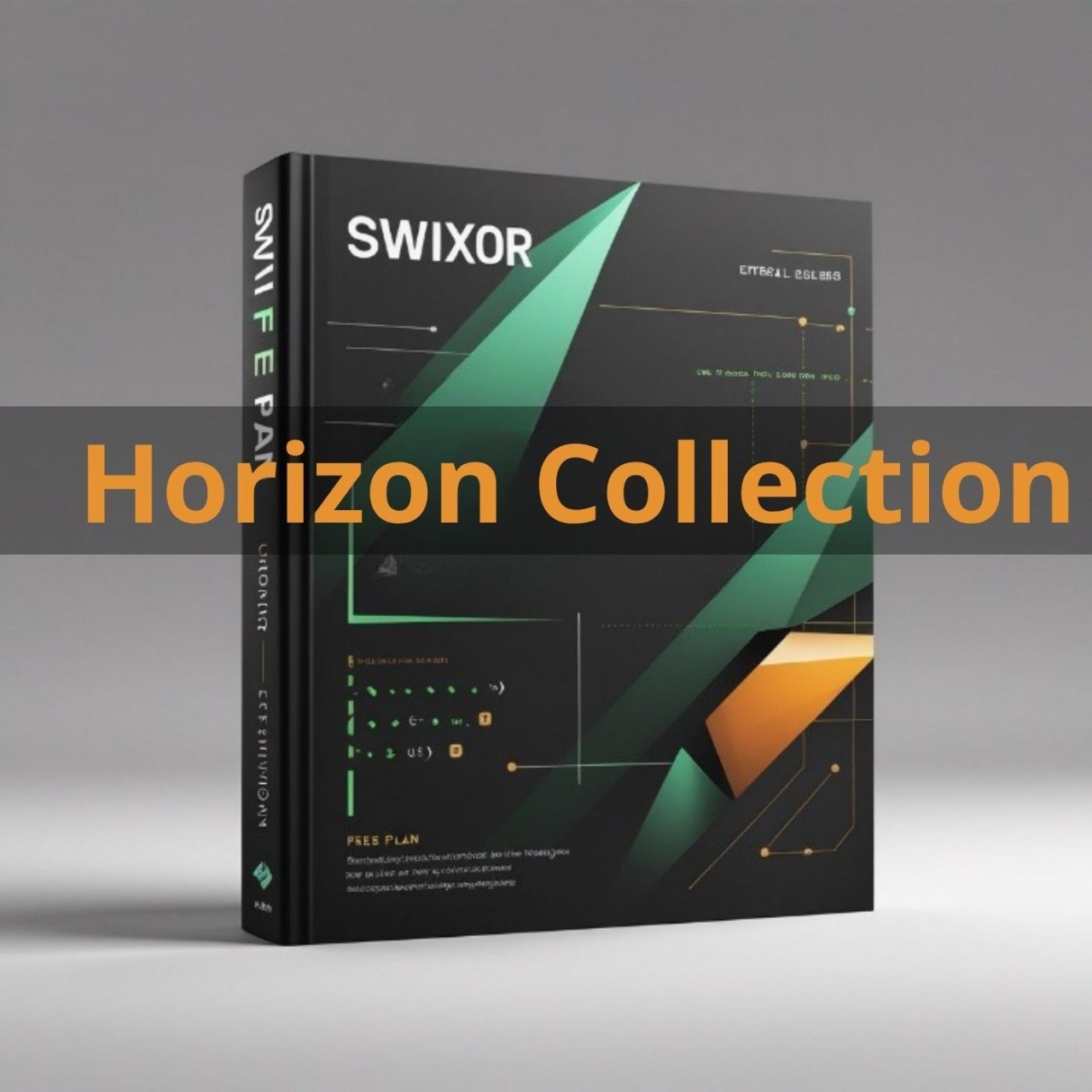 Swixor Horizon Collection product packaging on a gray background
